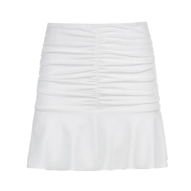 Amy Fashion - Beachwear White Accessory Harajuku Skirts