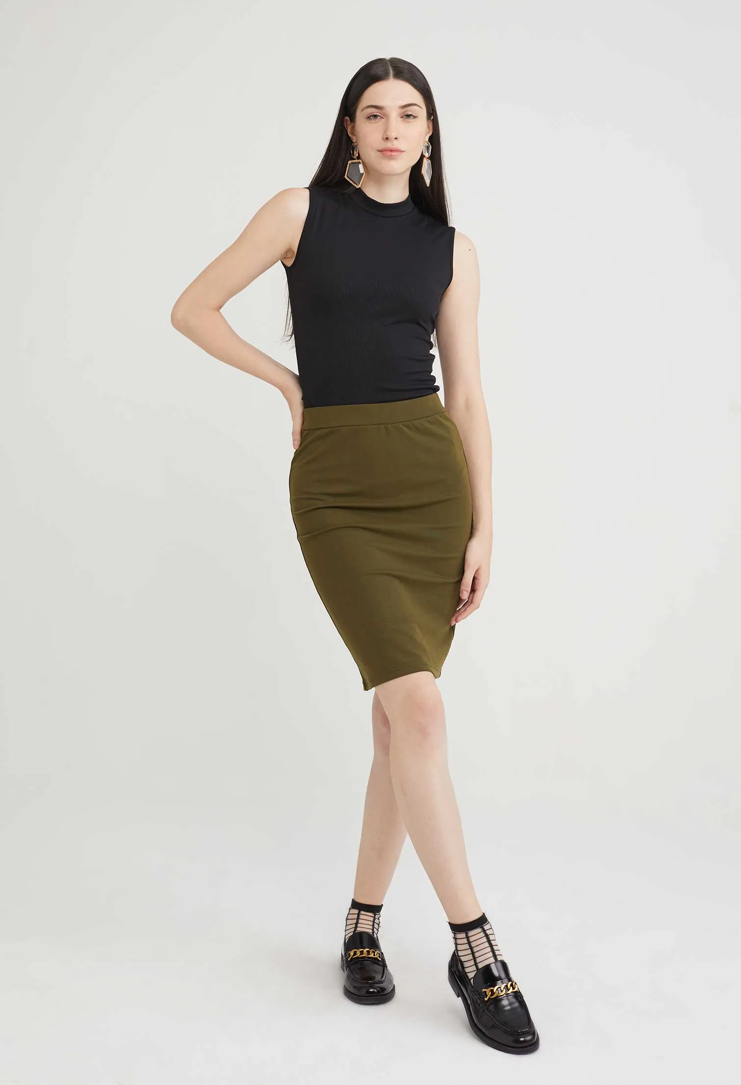 Basic Office Pencil Skirt