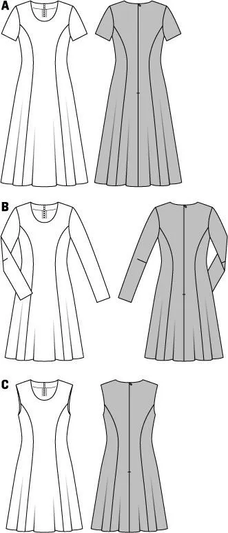 Burda 6821 Misses Dress pattern | Easy