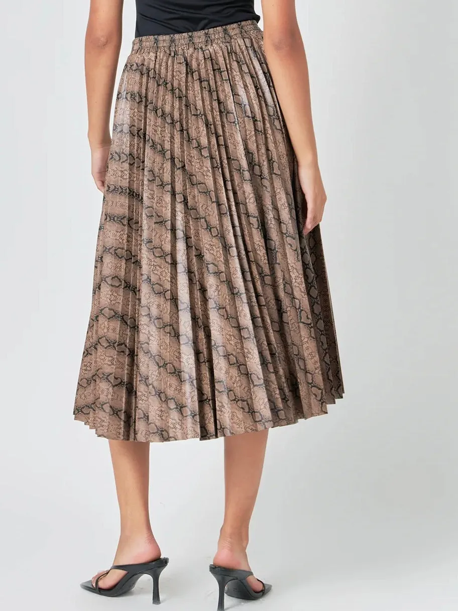 Channing Animal Print Skirt