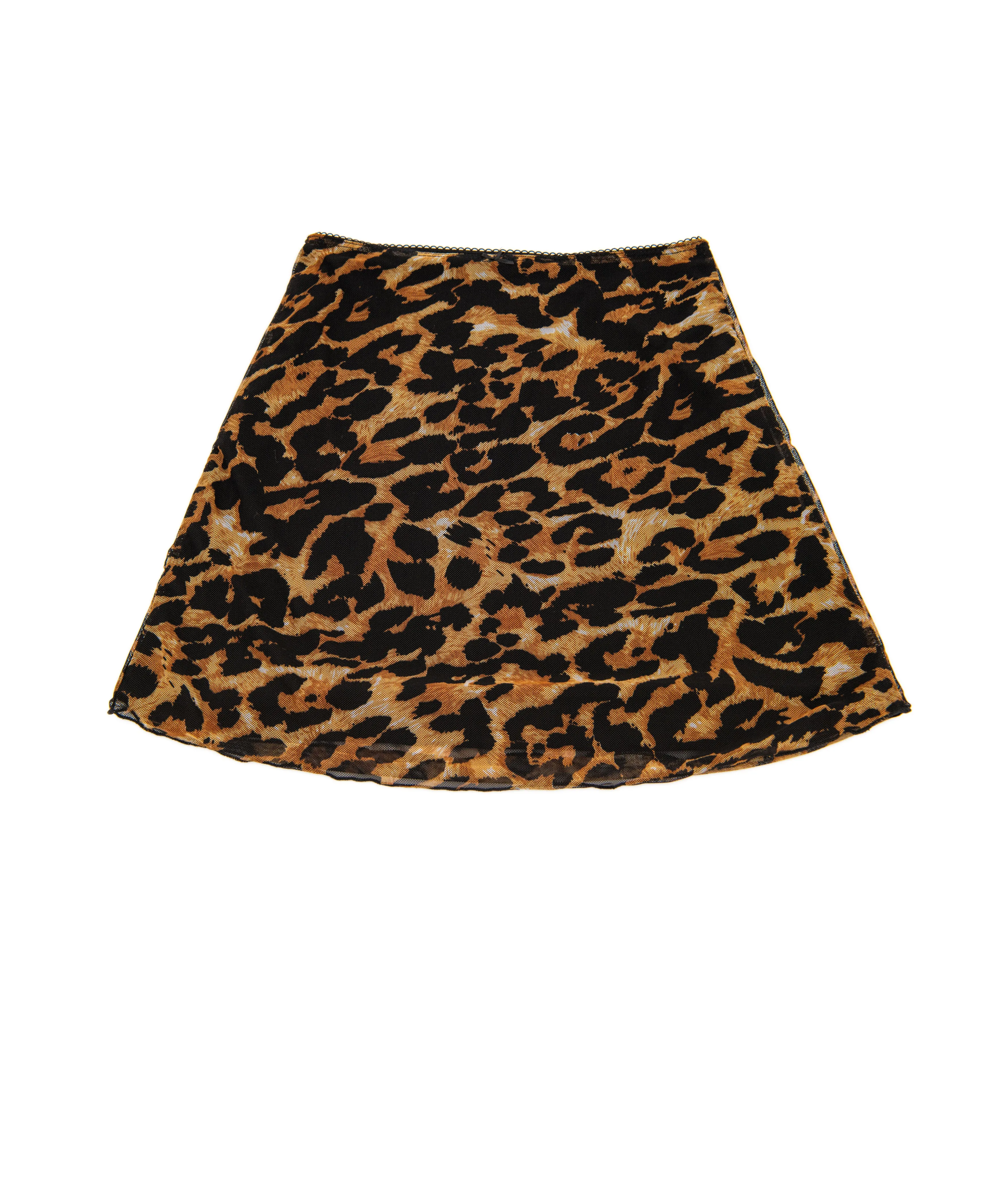 Cheryl Creations Girls Gigi Mesh Bow Skirt Leopard