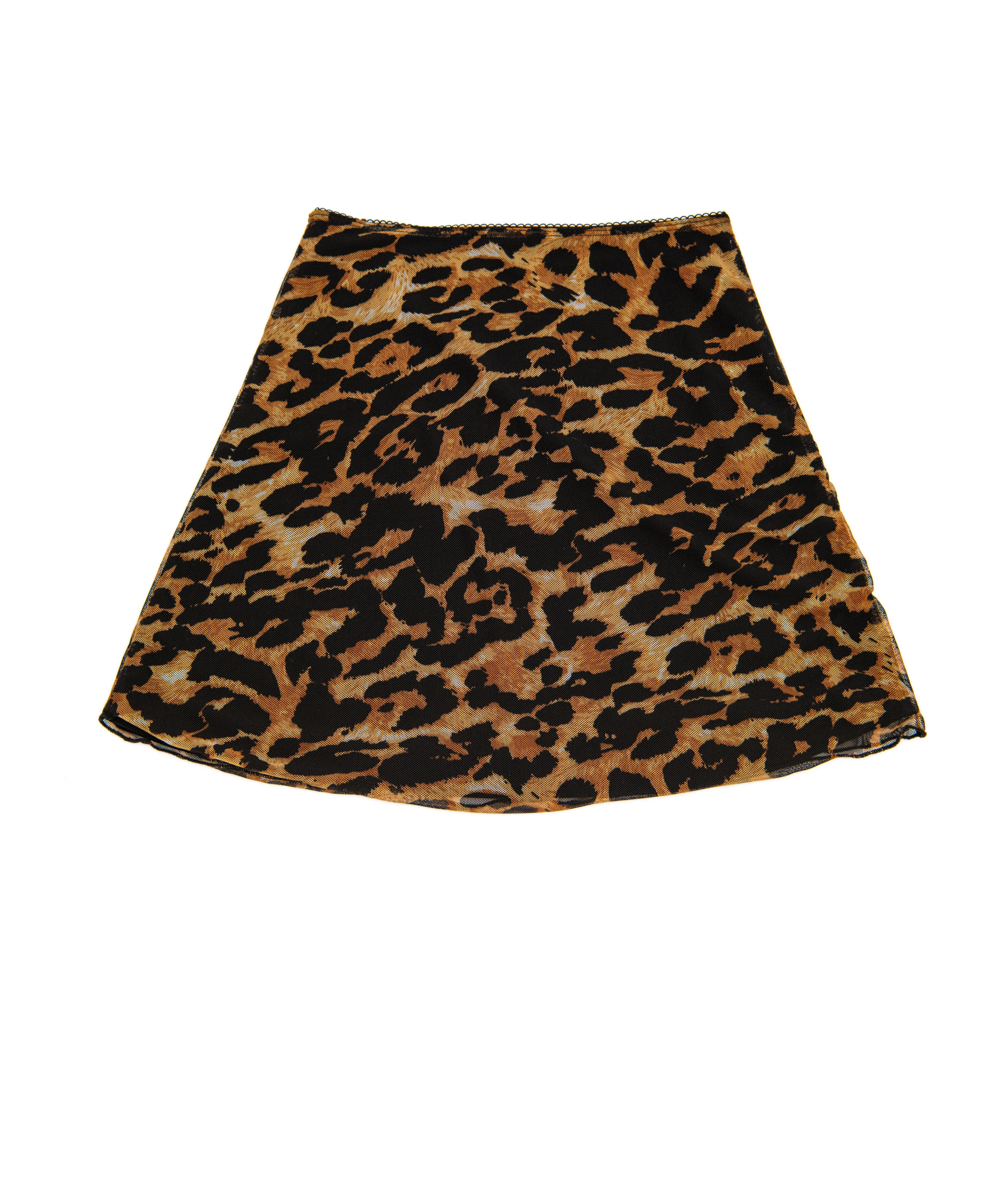 Cheryl Creations Girls Gigi Mesh Bow Skirt Leopard