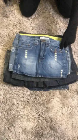 Denim Micro Mini skirts