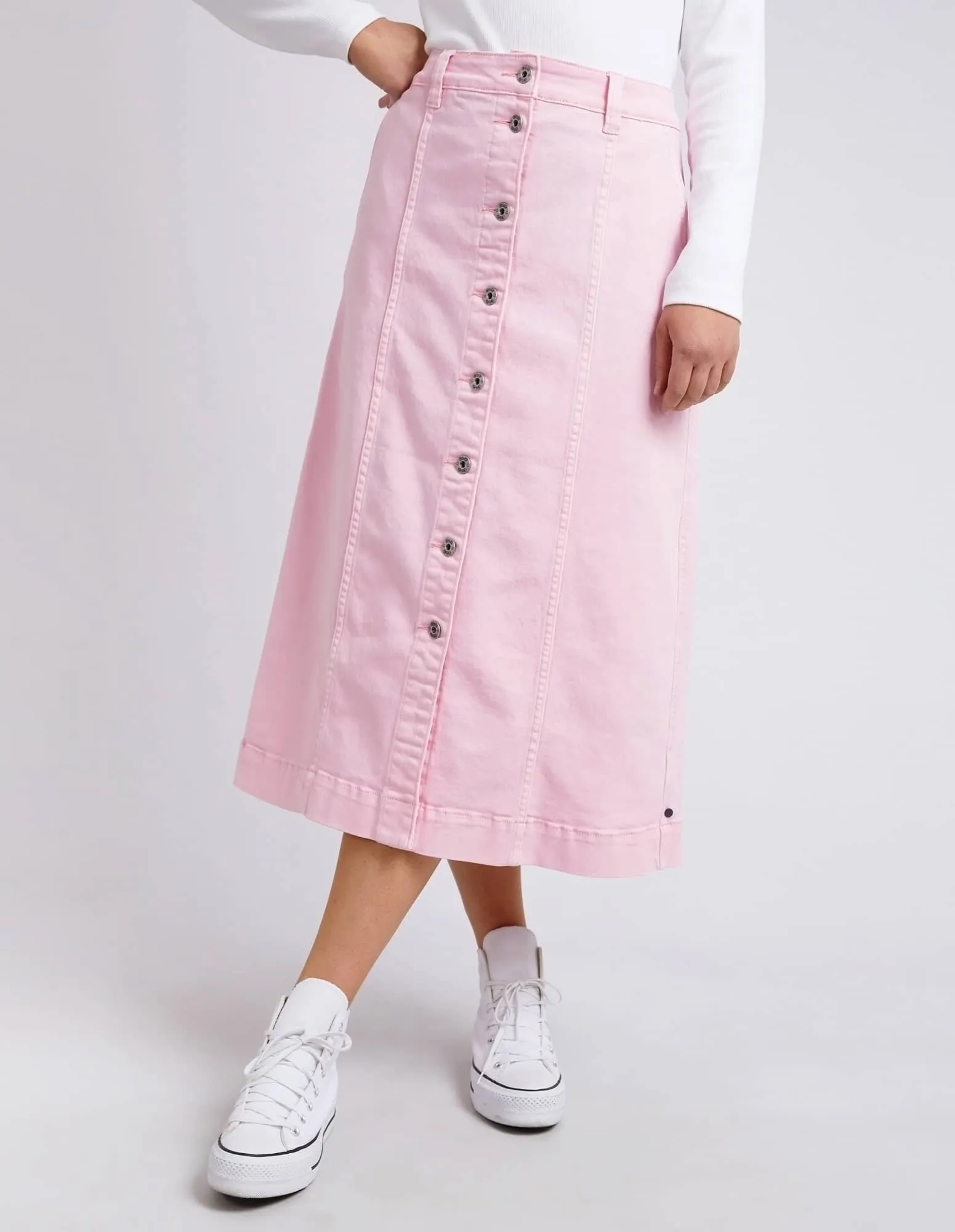 Elm x Janey Forbes Florence Button Thru Skirt