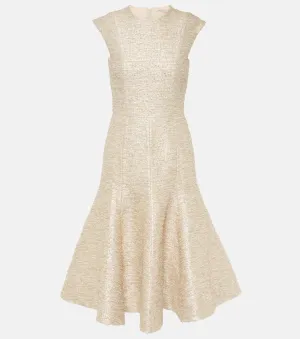 Emilia Wickstead Denver minidress, beige