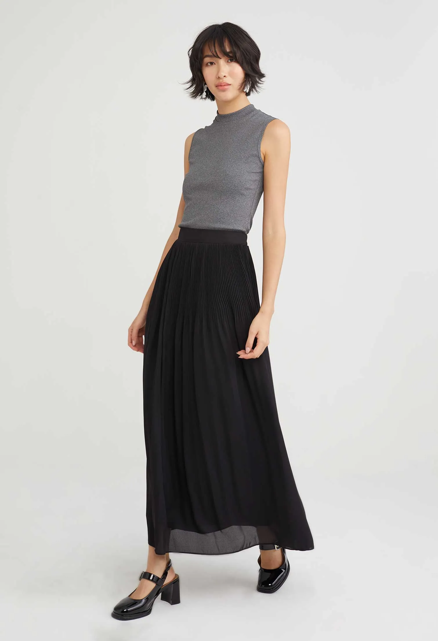 Gathered Maxi Skirt