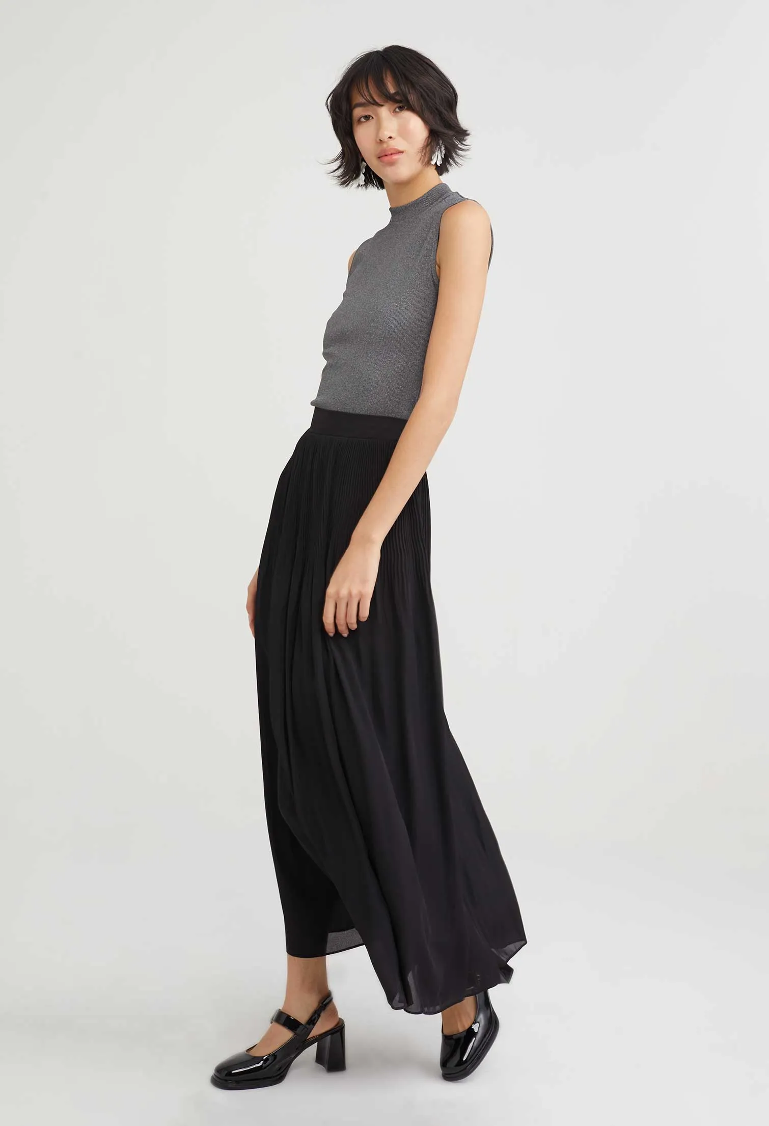 Gathered Maxi Skirt