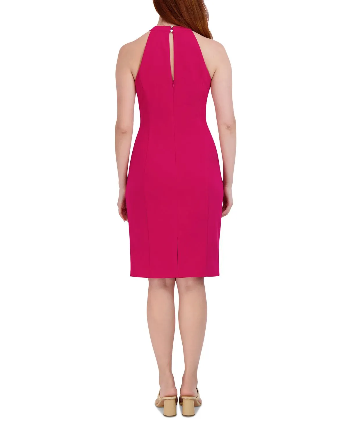 julia jordan sleeveless halterneck sheath dress