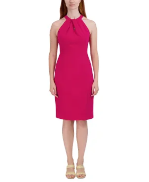 julia jordan sleeveless halterneck sheath dress