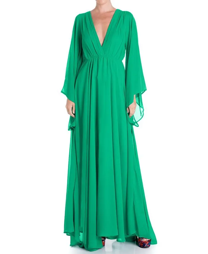 Meghan Los Angeles Women's Sunset Maxi Dress, Green