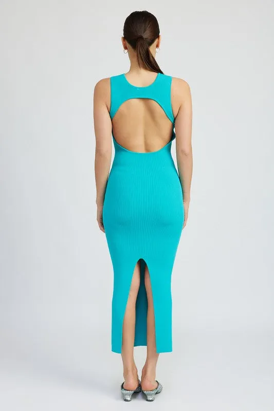 OPEN BACK MAXI KNIT DRESS *Online Only*