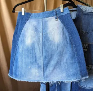 Reworked Denim Skirts