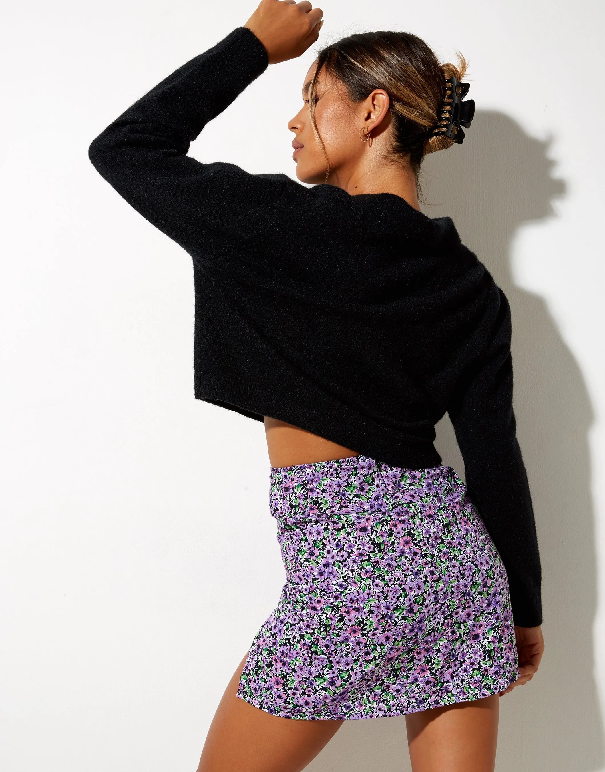 Sheny Mini Skirt in Lilac Blossom