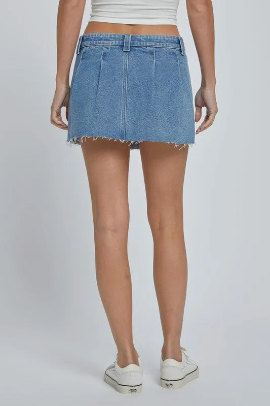 The Pia skirt- Lt denim