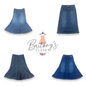 Y2K Iconic Denim Flair Skirts - 15 Pieces ( BC-10-67 )